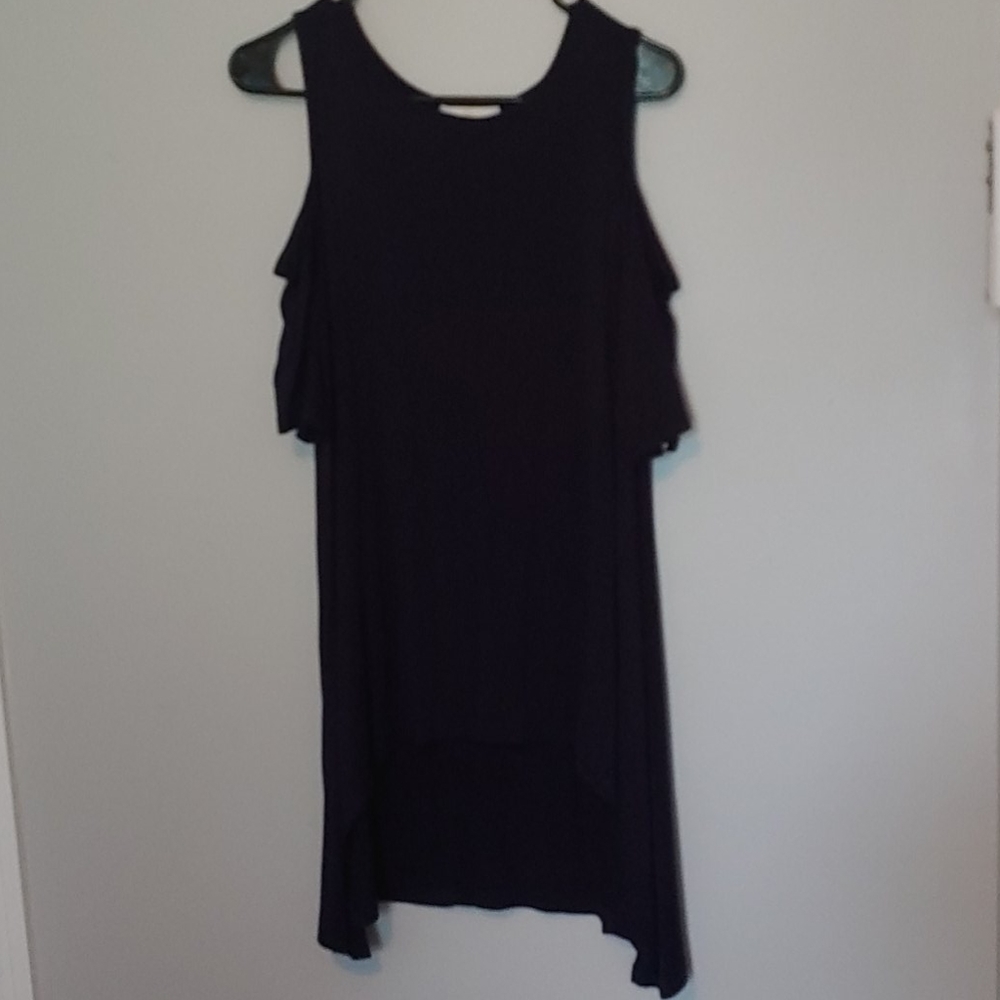 M Navy Simply Southern Cold Shoulder Tunic